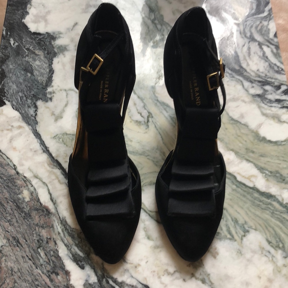 Loeffler Randall Black Satin Shoes